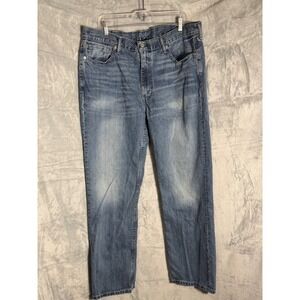 Levis 514 Straight Fit Mens Jeans Blue Medium Wash Denim 40x32 Classic Casual